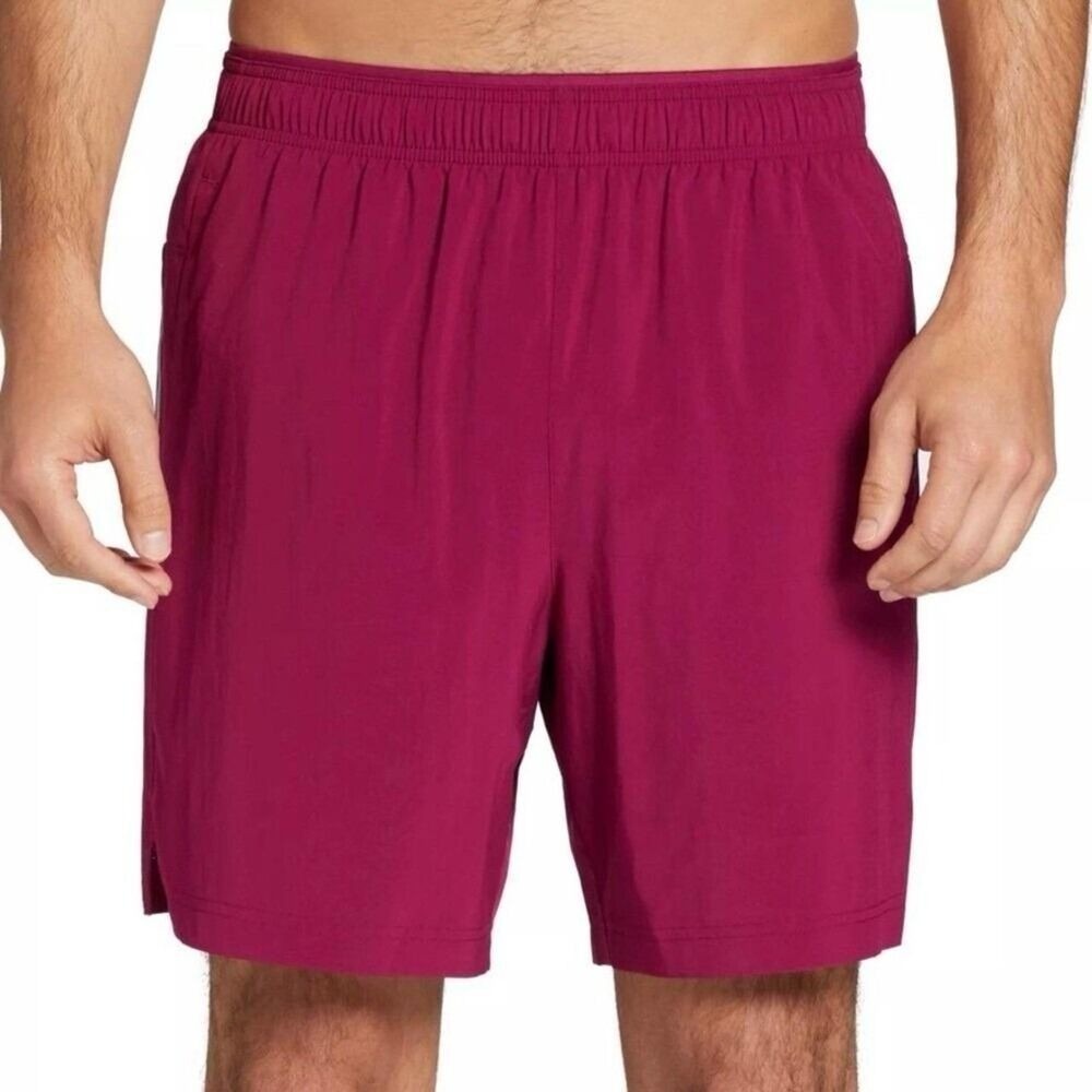 DSG Men's 5" Stride Shorts Built-In Brief Burgundy Size Small NWT
